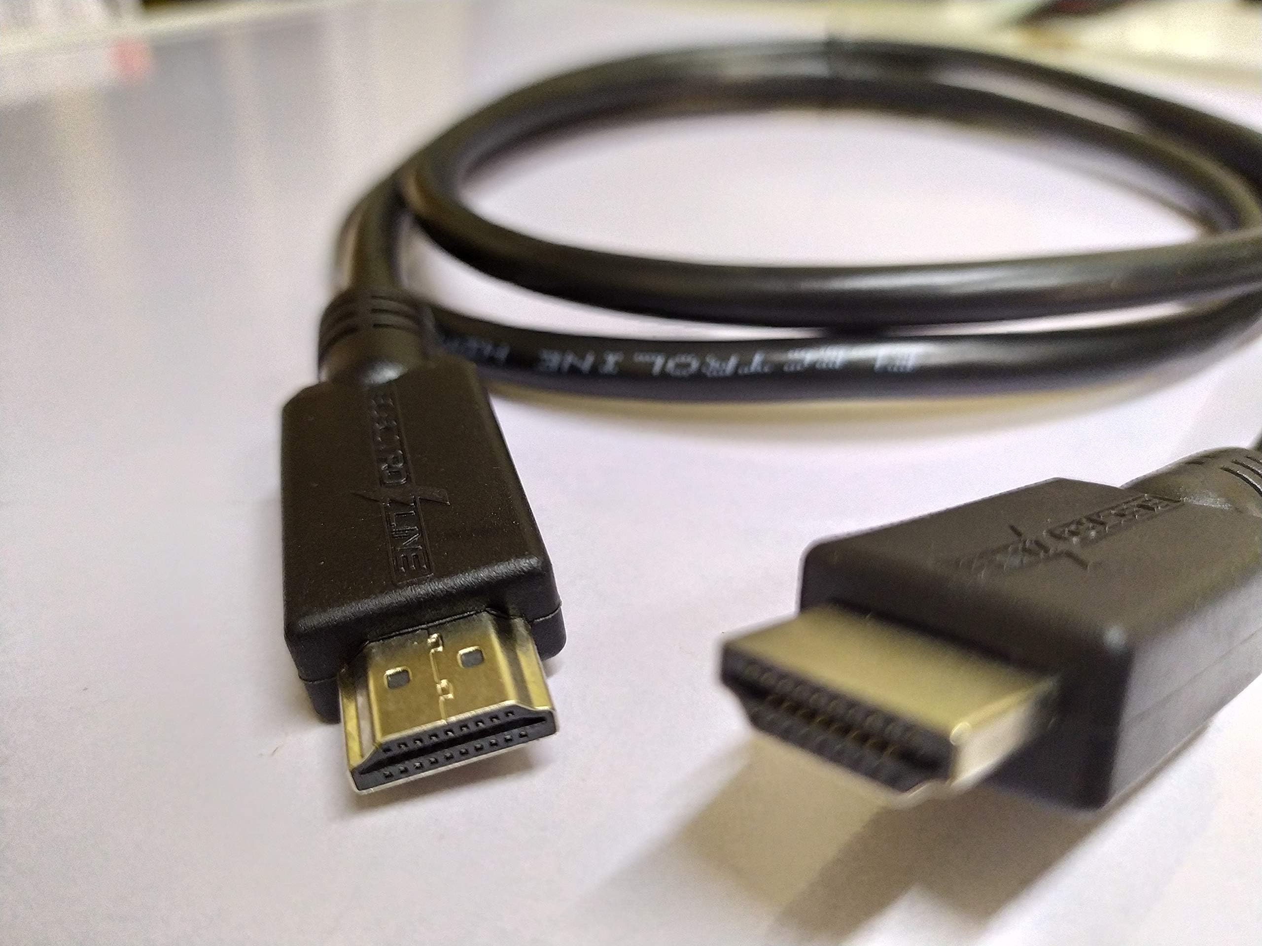 PremiumAV HD15V14P 3 Meter HDMI Male to Male Cable Black – High-Speed 1080p Video Audio Connector for TV Monitor Laptop, 3D Compatible