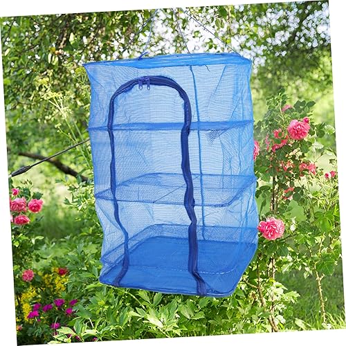 Miniatura 5 de Red de secado plegable para jaula de pescado para alimentos Rejilla de secado de ropa Estante de secado de lavandería plegable Frutas Verduras Jaula