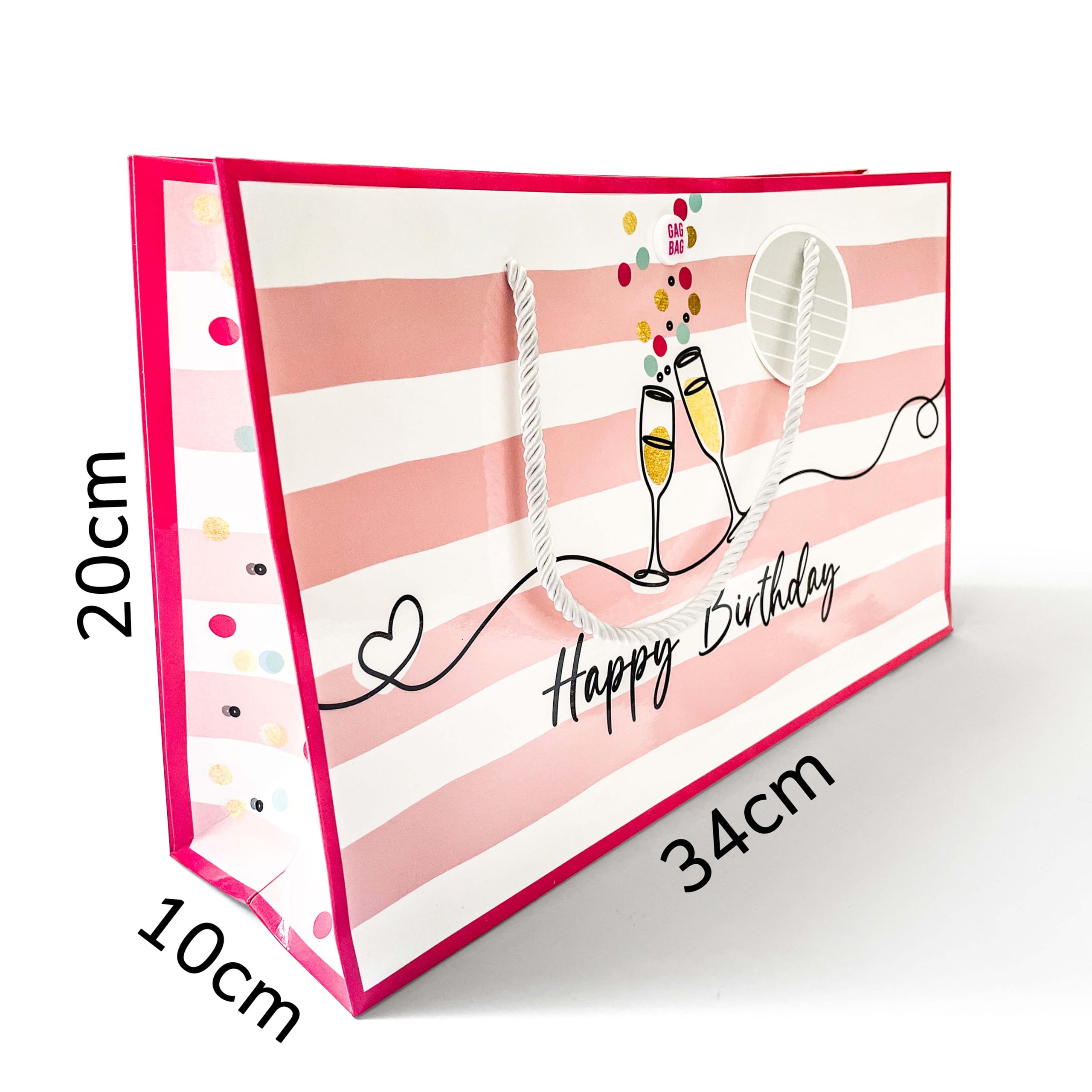 Geschenktüte Zum 10. Geburtstag – Pop-Sänger Design Mit Grußkarte & Seidenpapier Für Mädchen