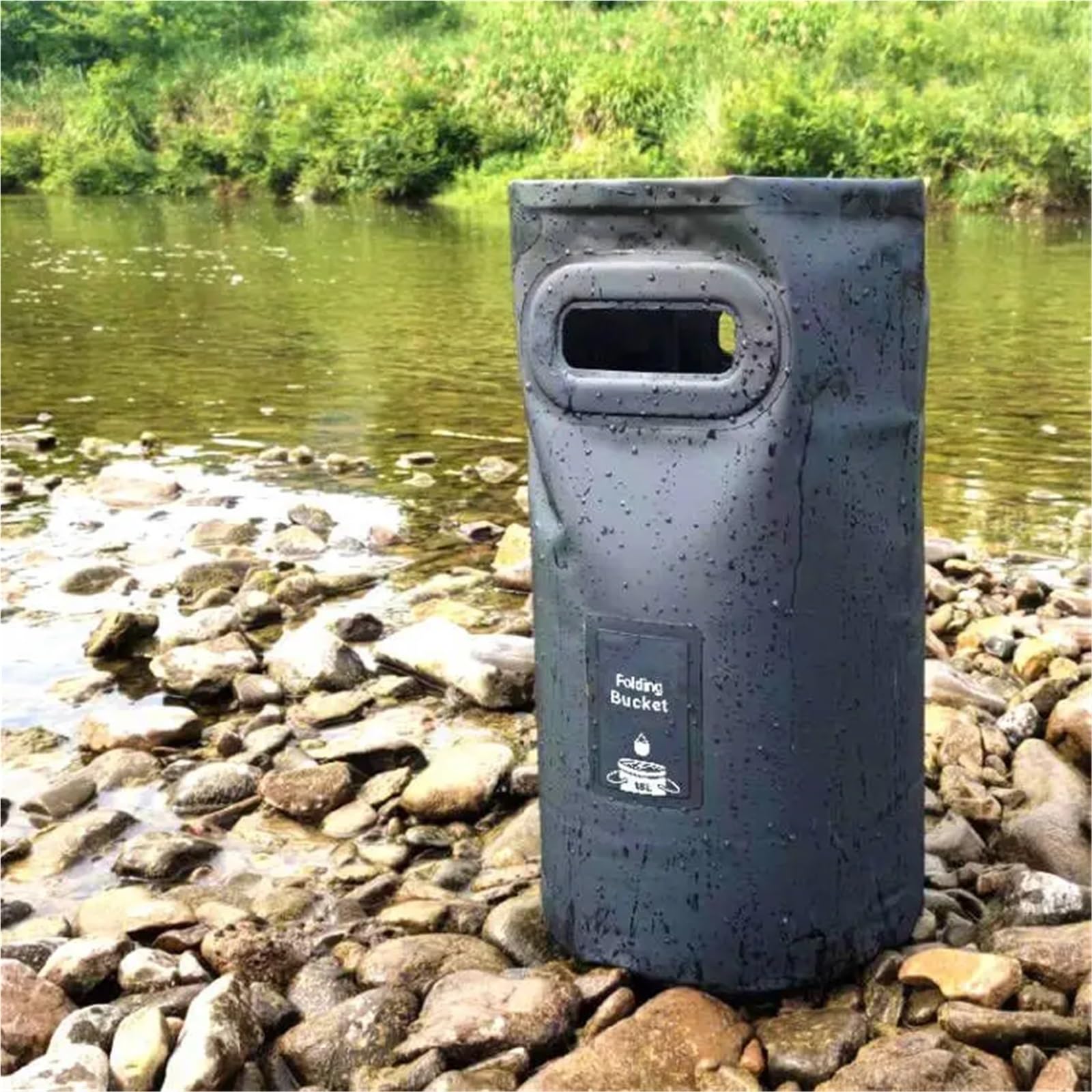 Torba wędkarska, pudełka na przybory wędkarskie, Składane wiadro dostępne jest w wielu kolorach i rozmiarach 15L 20L(20L-black)