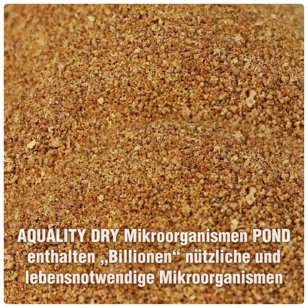 NEUHEIT: AQUALITY Gartenteich Dry Mikroorganismen (Hochkonzentrierte Instant-Mikroorganismen, Mineralien, Enzyme, Abbau Schadstoffe, 100% natürlich), Inhalt:400 g