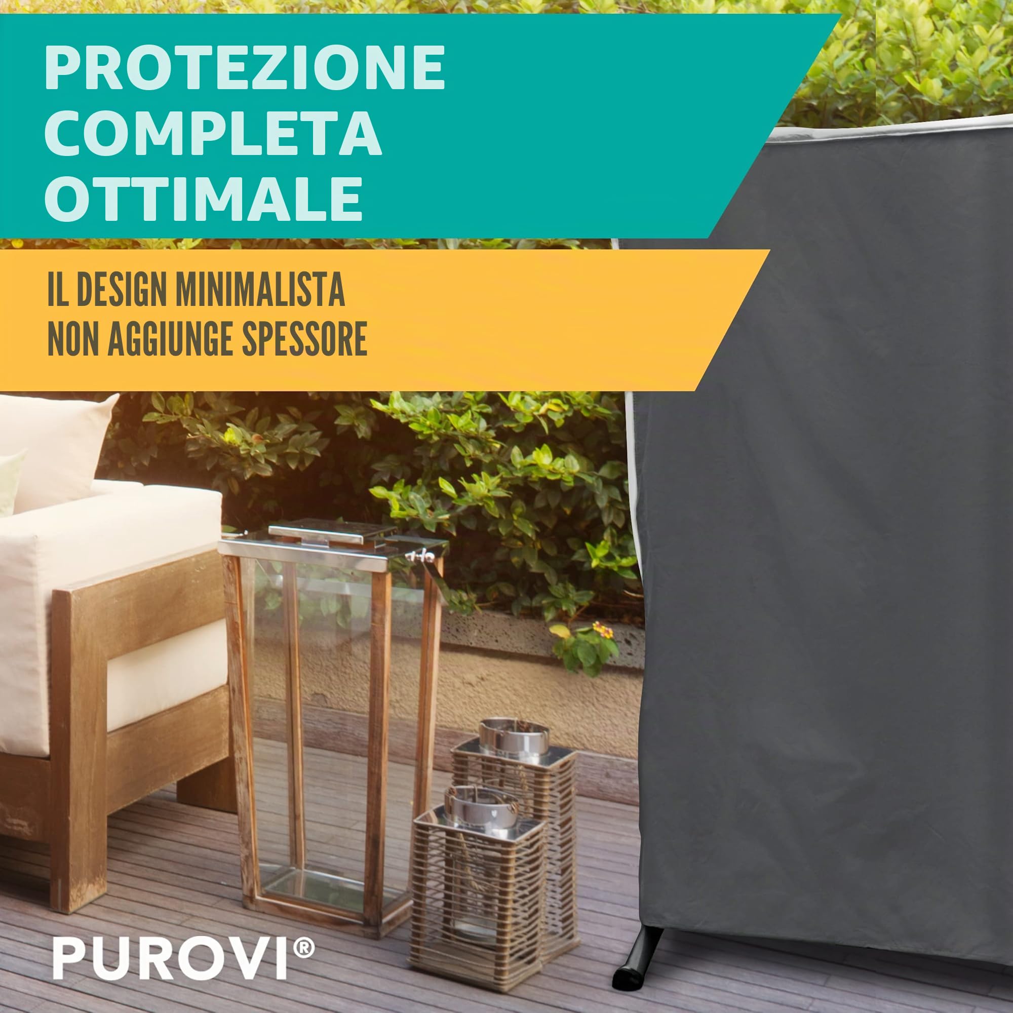 Premium Hollywood TELO di copertura per DONDOLO | Tessuto Oxford 420D | Misura universale 210 x 150 x 150 cm | Idrorepellente e resistente ai raggi UV