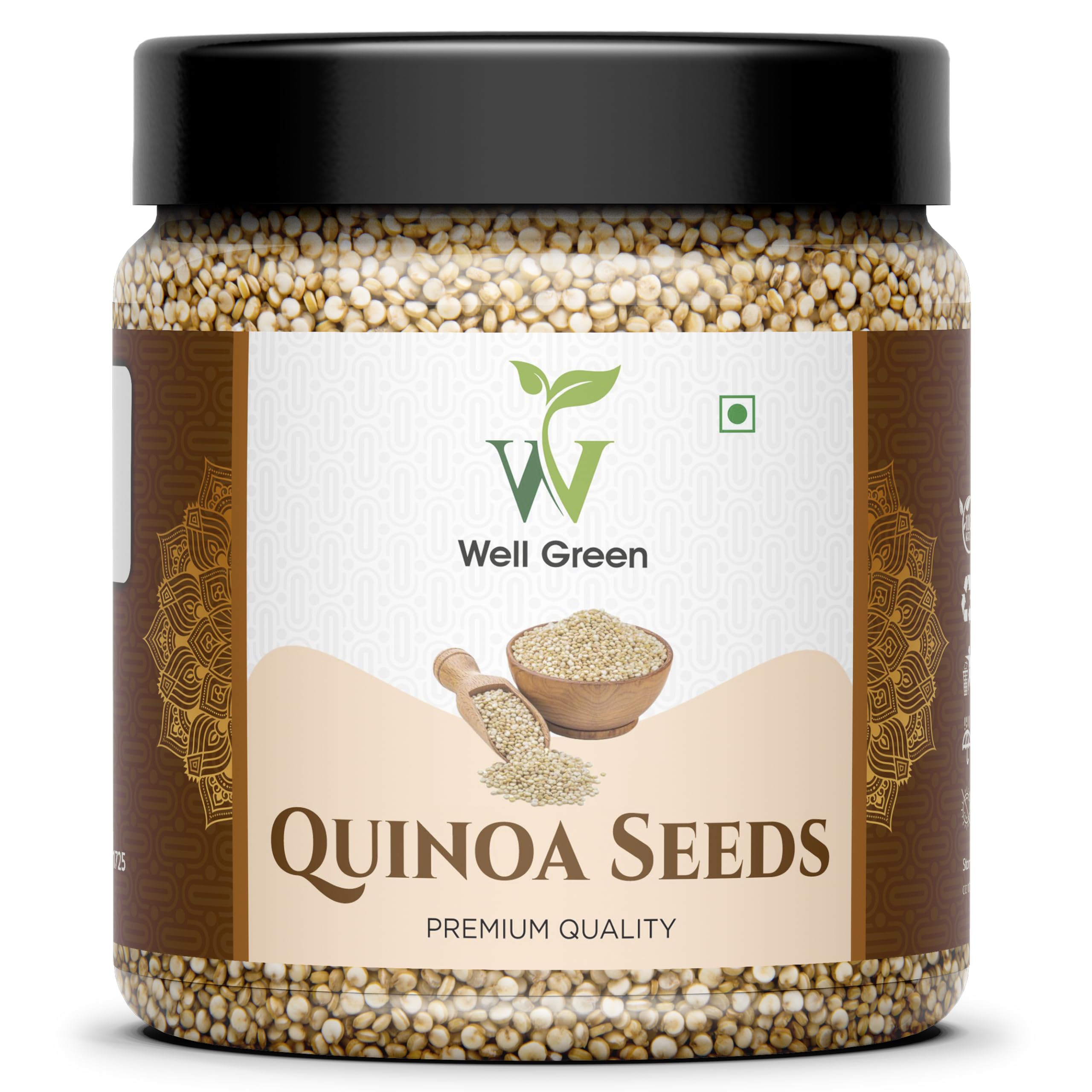 WELL GREEN Quinoa Seed 500gm Gluten Free Breakfast | High Protein and Fibre Wholegrain (B0CZSC1YXT) Amazon Price History, Amazon Price Tracker