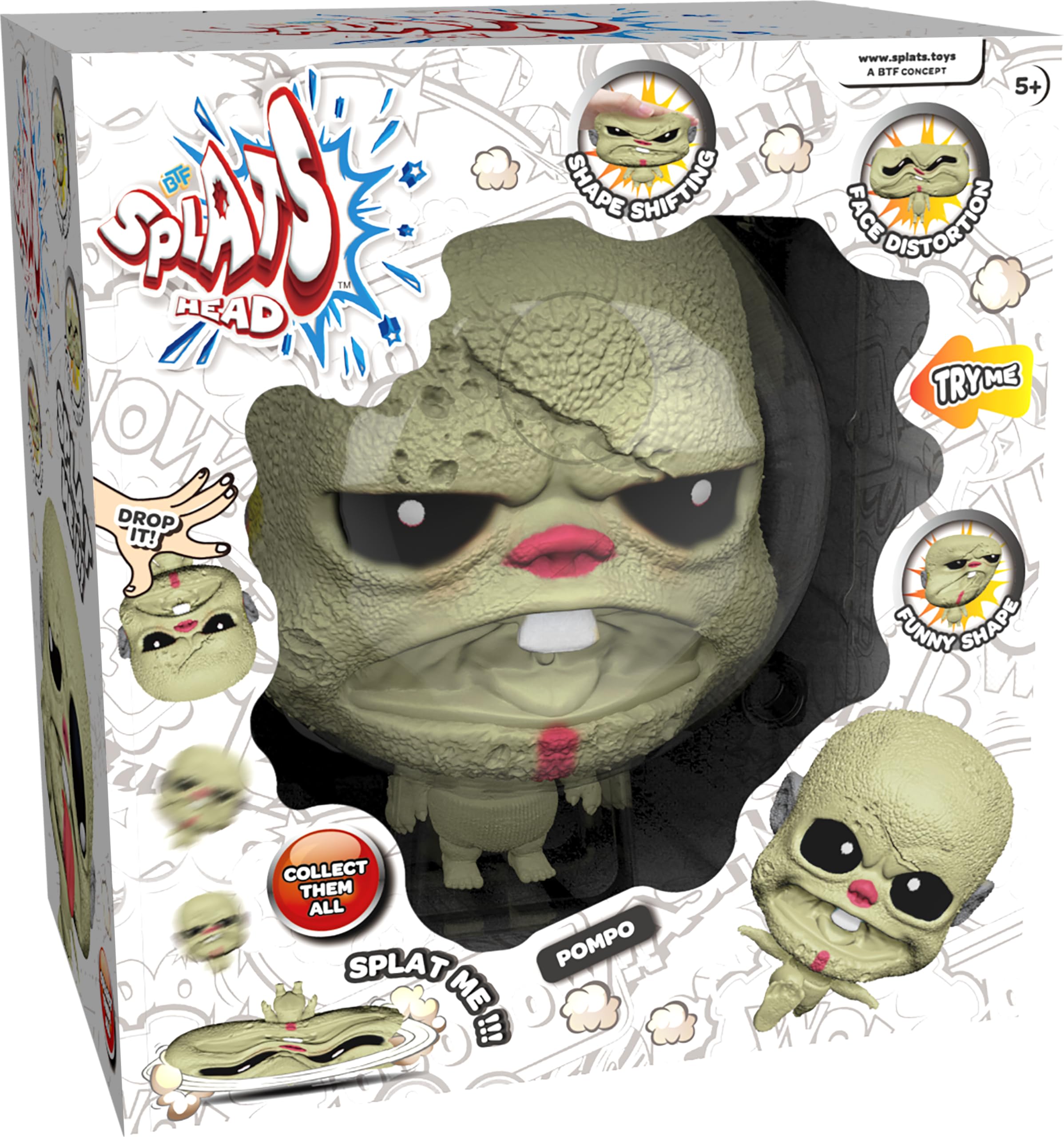 Splats Head Standard 11 Cm - 636092, Launch Part 1 Series- Pompo for 5 Years+