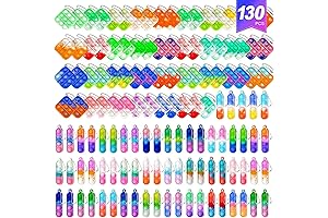 130 Pcs Pop Keychain Party Favors