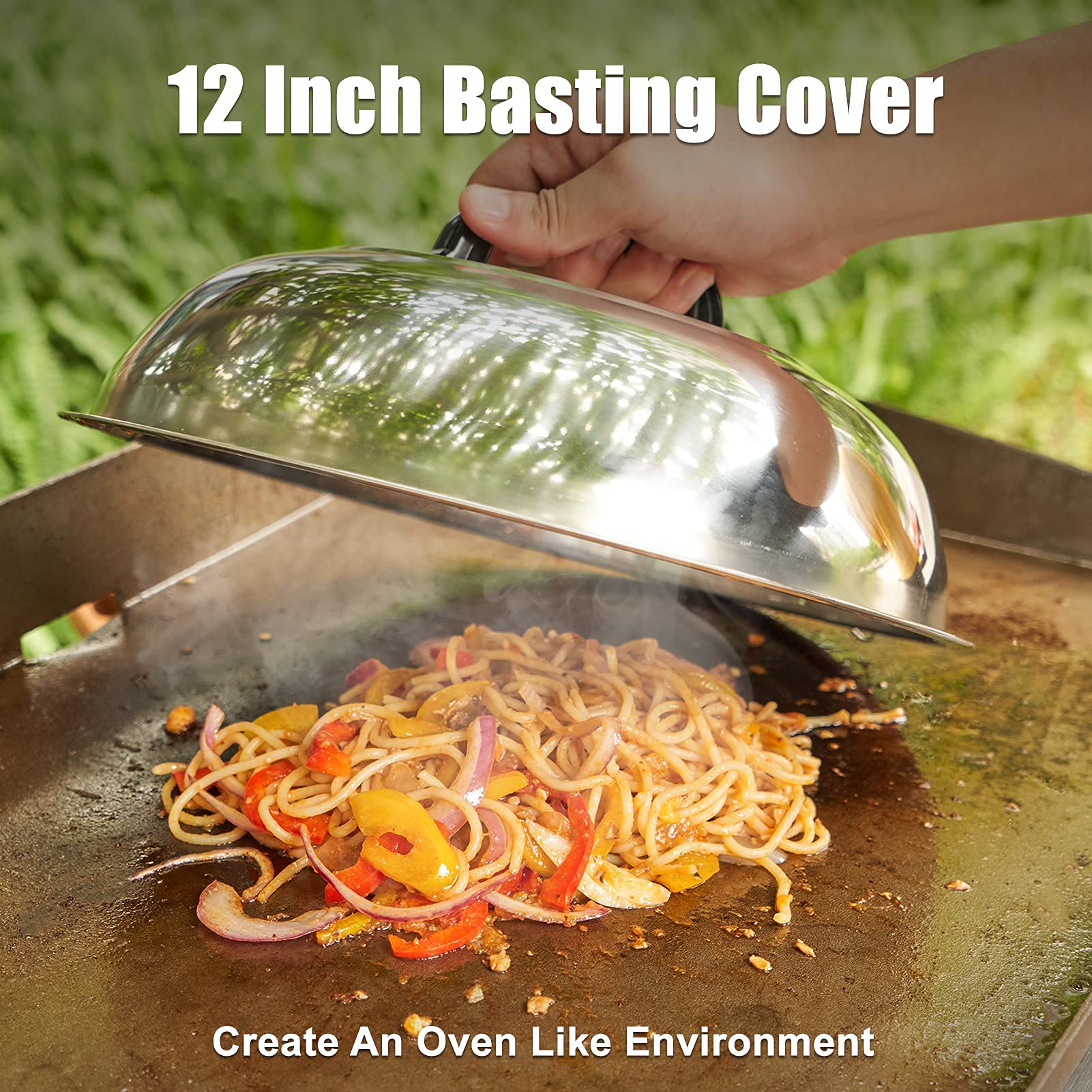 SHINESTAR 8Piece Griddle Accessories Kit for Hamburger, Include 12