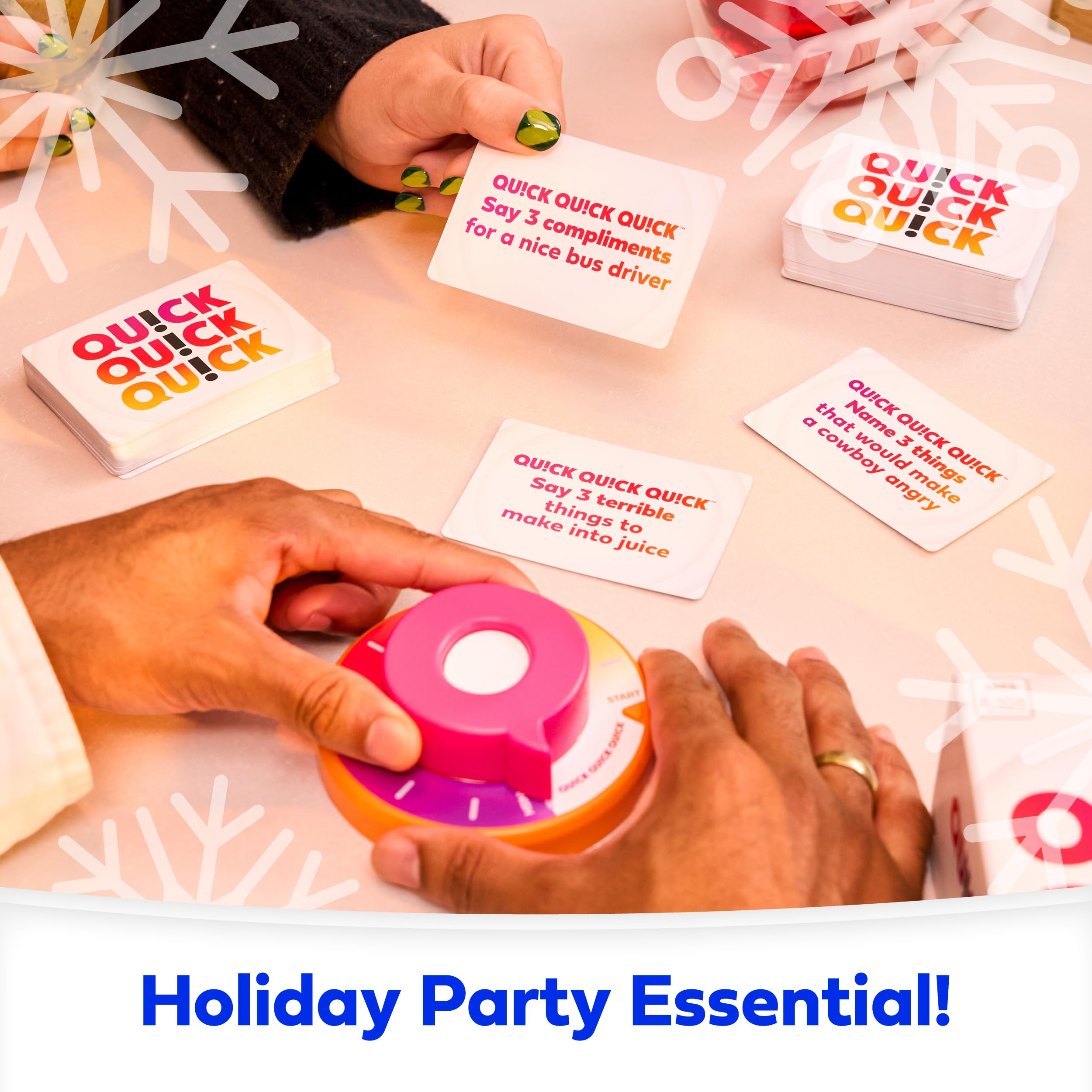 QU!CK QU!CK QU!CK Party Card Game - Fast Fun For Friends & Family, Ages 8+ With 333 Cards