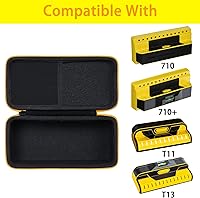 Vista 3 de khanka Reemplazo de estuche de viaje duro para Franklin Sensors ProSensor 710 710+ T11 T13 Professional Stud Finder (amarillo)