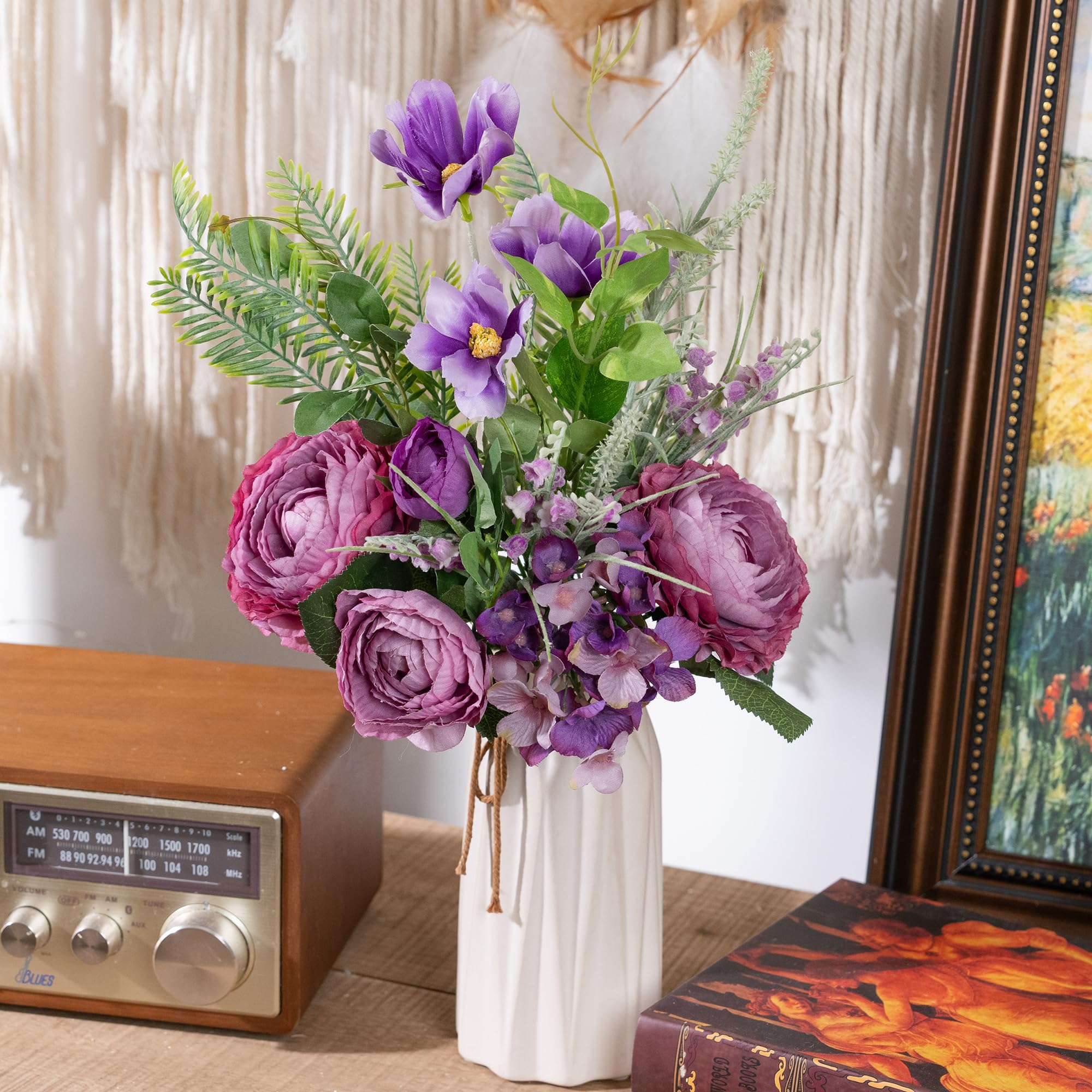 Amazon.co.jp: XD MEXL 造花アレンジメント、シルクティーローズ