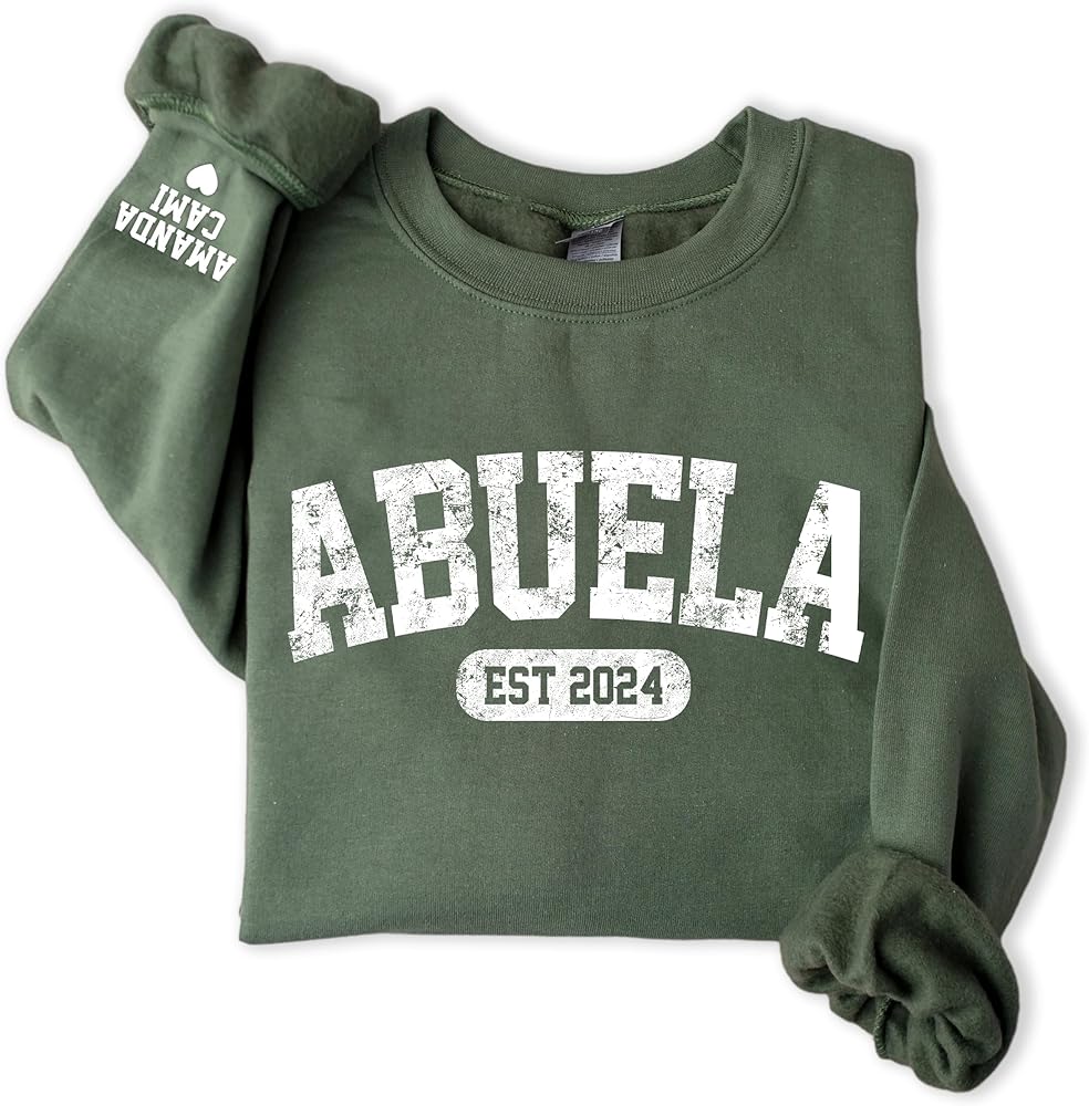 Amazon.com: Giantbighands Personalized Abuela Sweatshirt with Kids Amazon.com: Giantbighands Personalized Abuela Sweatshirt with Kids