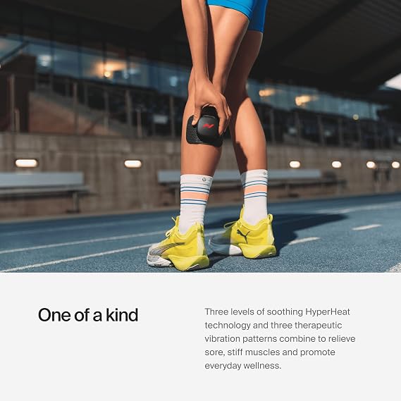 Hyperice Venom Go - Vibration and Heat Therapy - Venom Go Pack Includes Case and Refill Pads