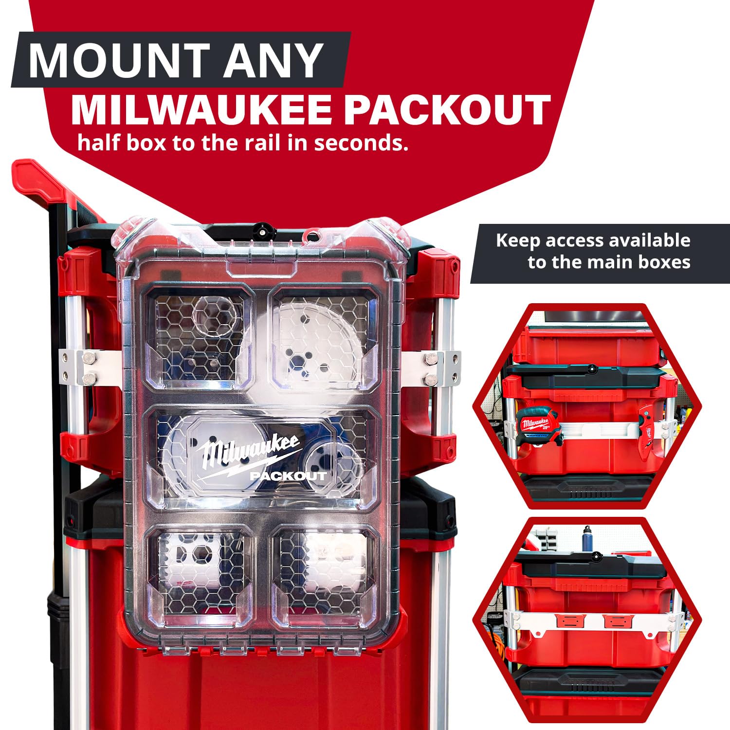 ミルウォーキー milwaukee パックアウト カスタムパーツ サイド ミルウォーキー milwaukee パックアウト カスタムパーツ サイド