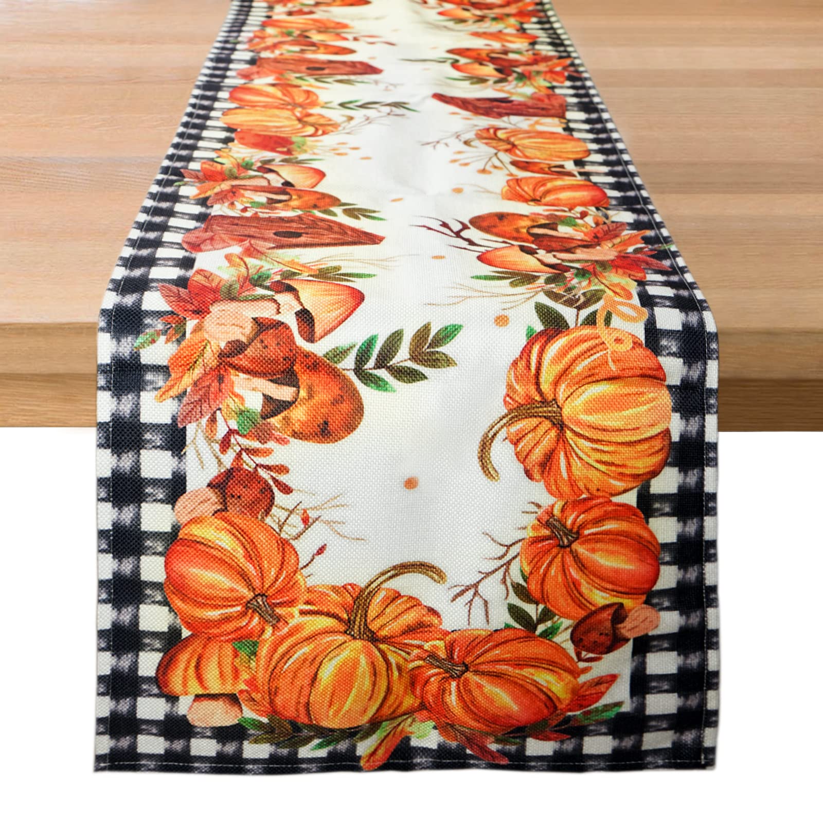 Chemin De Table D'halloween Imperméable 33 X 228CM Nappe De Citrouille