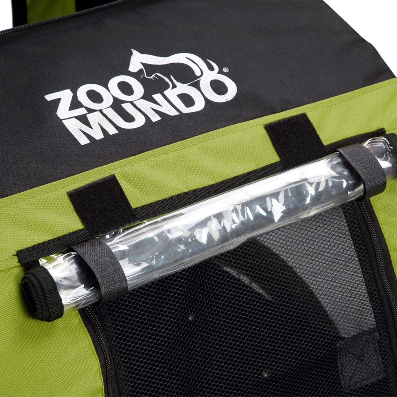 zoomundo Remorque Velo pour Chien Transport Animaux en Vert/Noir - Silver Frame
