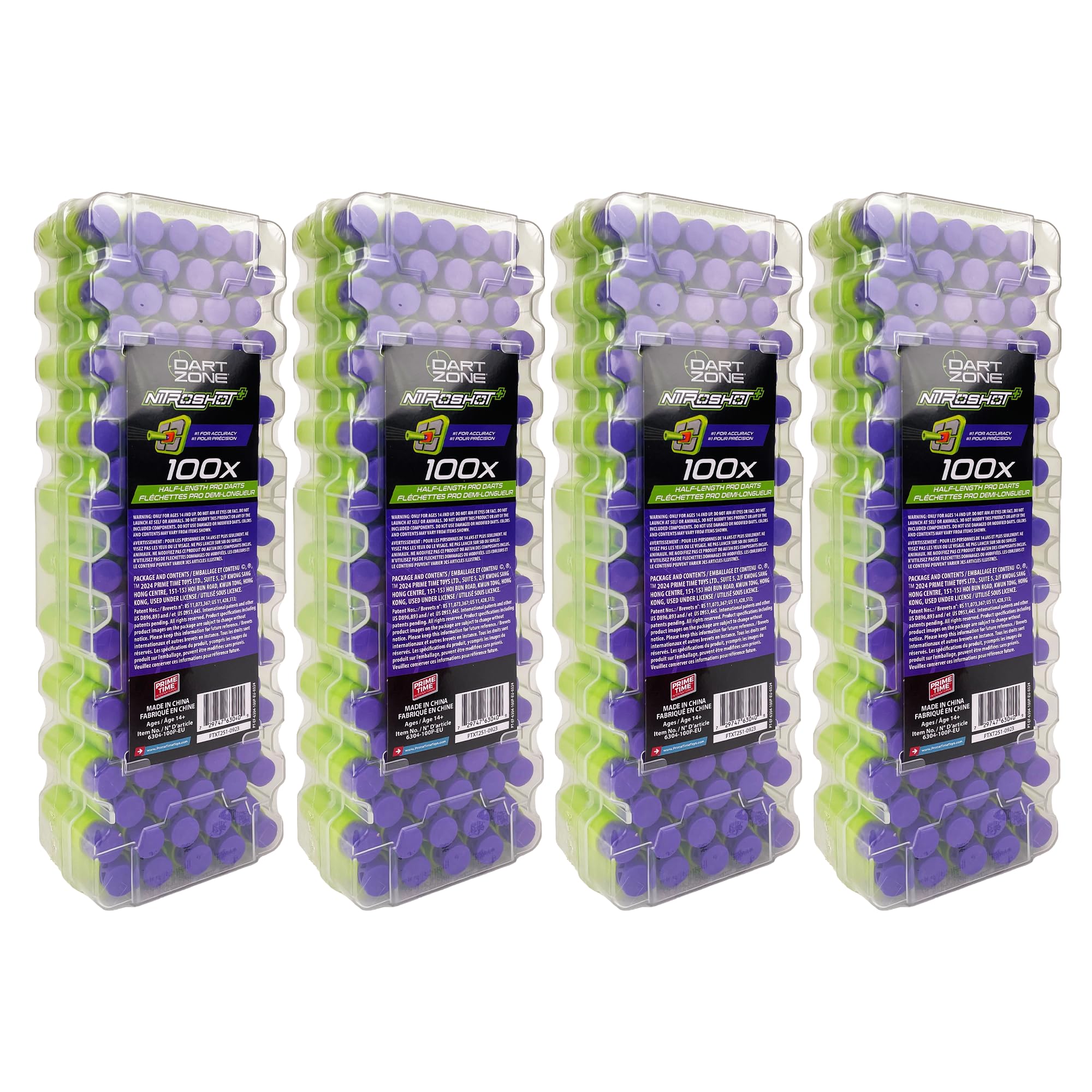 Amazon.com: Dart Zone Nitroshot+ 400 Half-Length Pro Darts