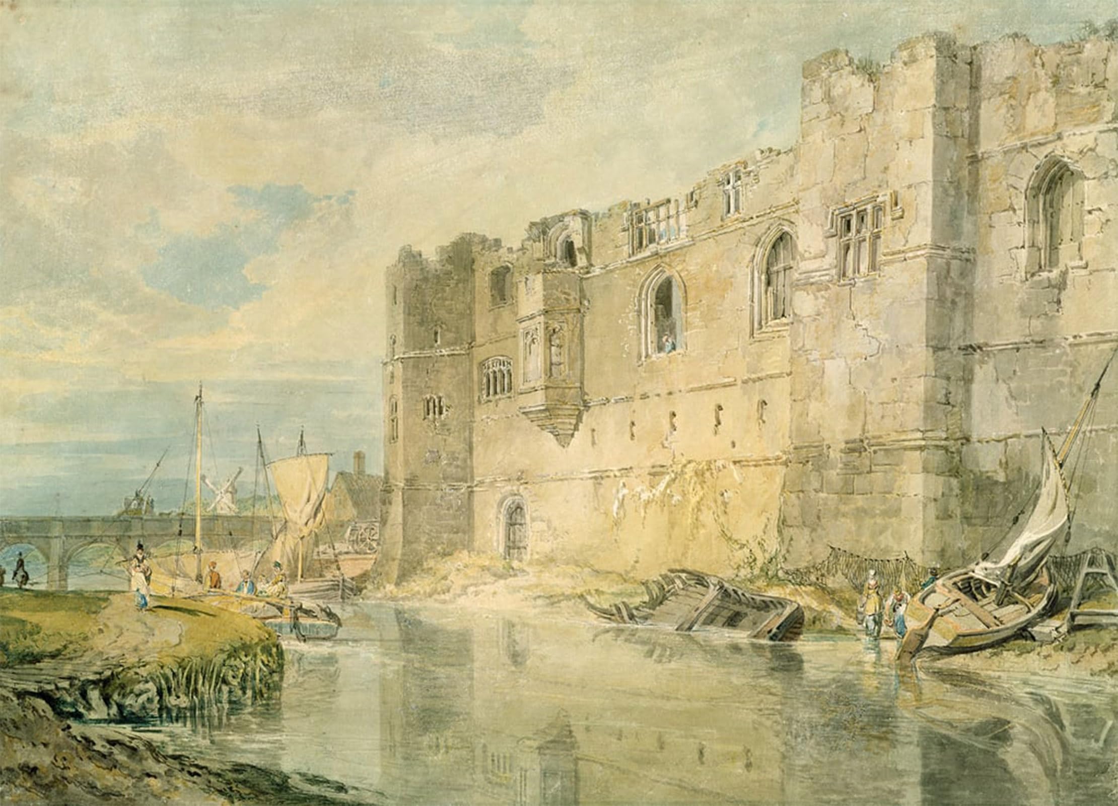 POSTERIIk Famous Print Pop Art Wall Art Graffiti Newark-upon-trent by Mallord William Turner Art Prints for Home Decor 60x90cm