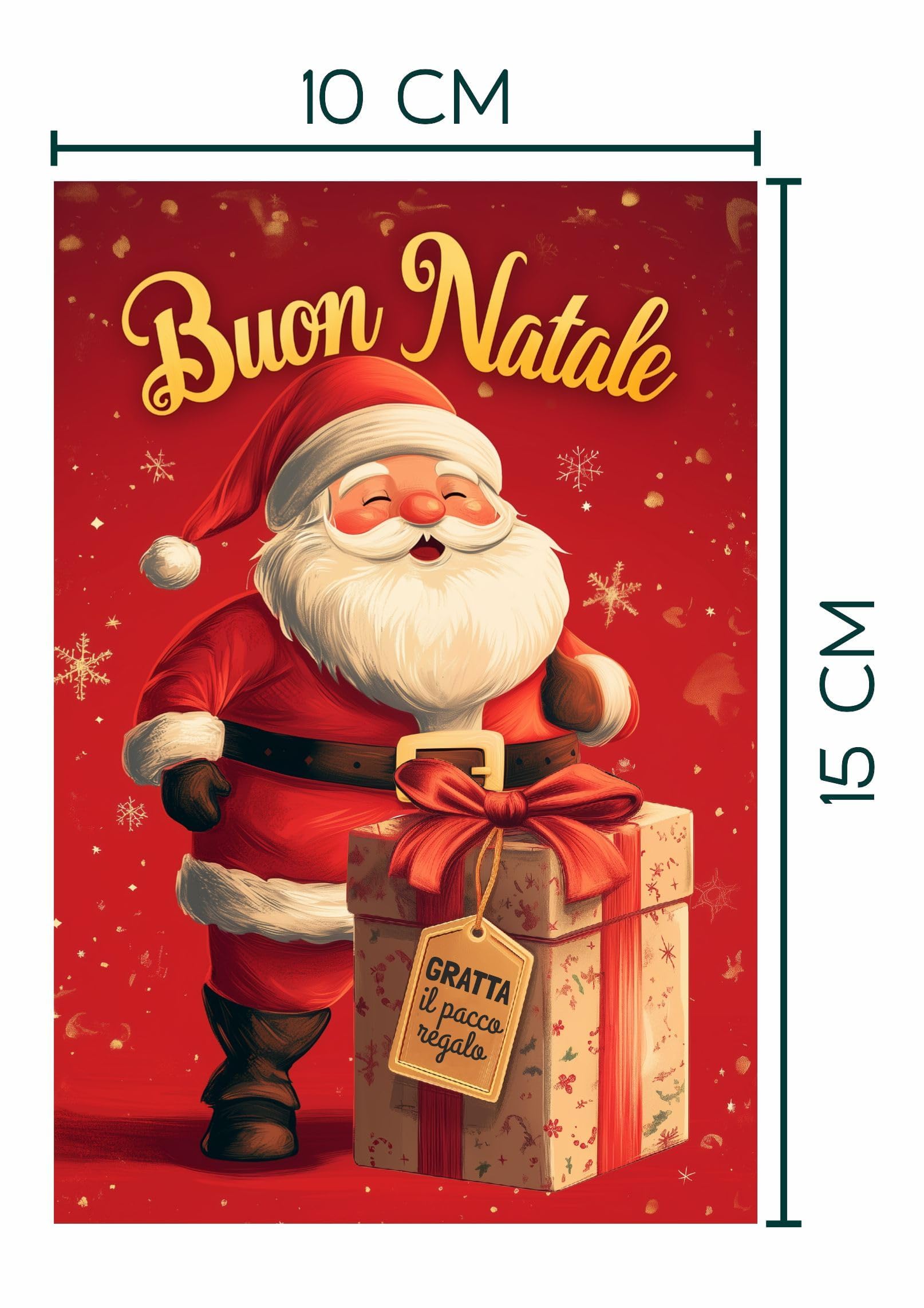 Nezyo 100 Biglietti Gratta E Vinci Natale: Con Adesivi Dorati Per Feste E Premi! - Foto 4