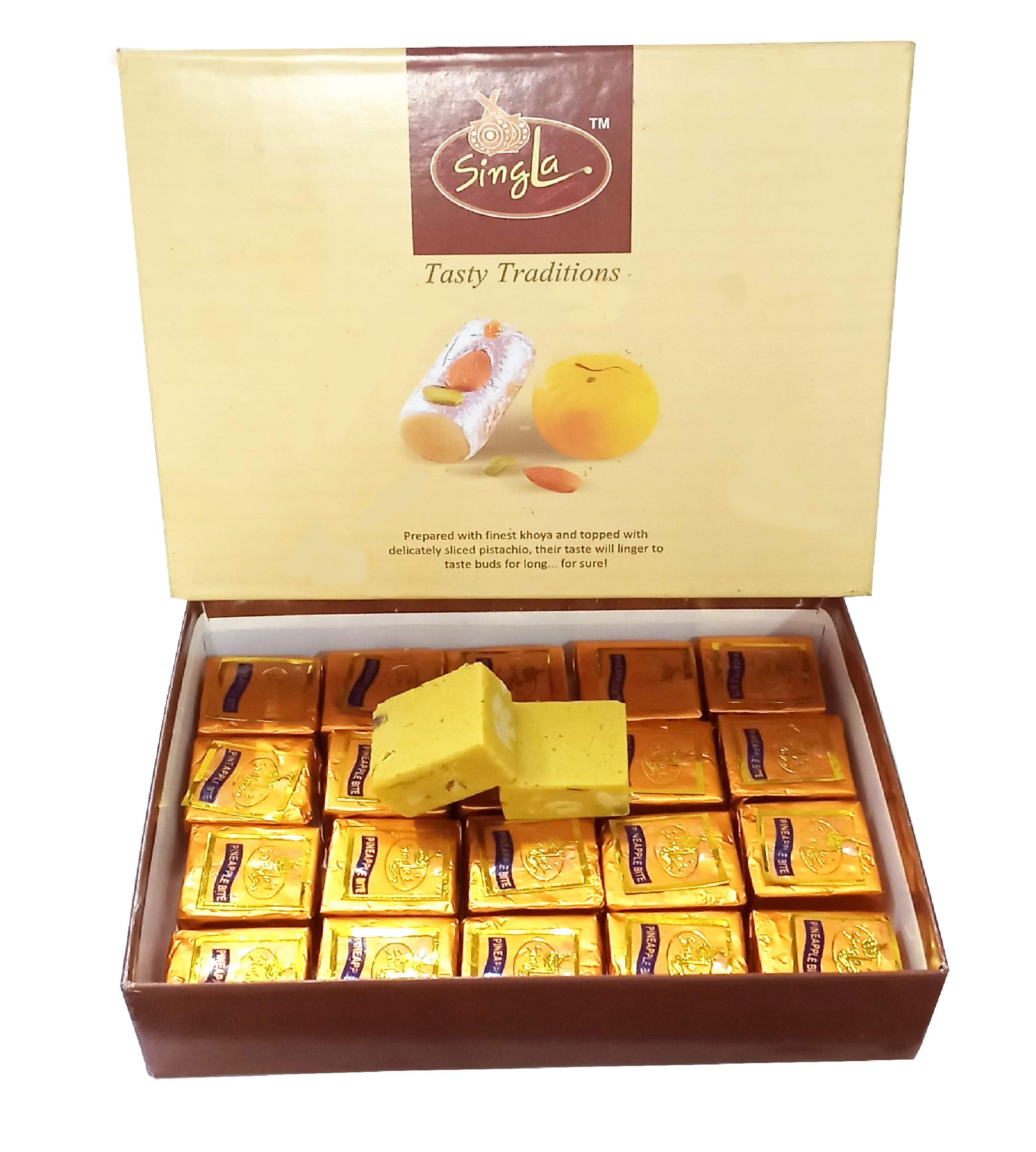 Singla Pineapple bite burfi Sweets 500g
