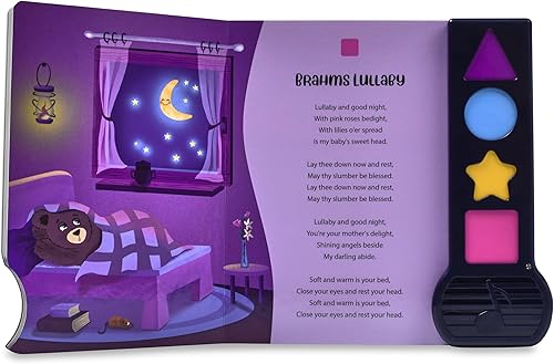 Miniatura 7 de Libro musical para niños pequeños con canciones de cuna, juguete interactivo, centelleante, estrellita centelleante, cantar, libro de sonido