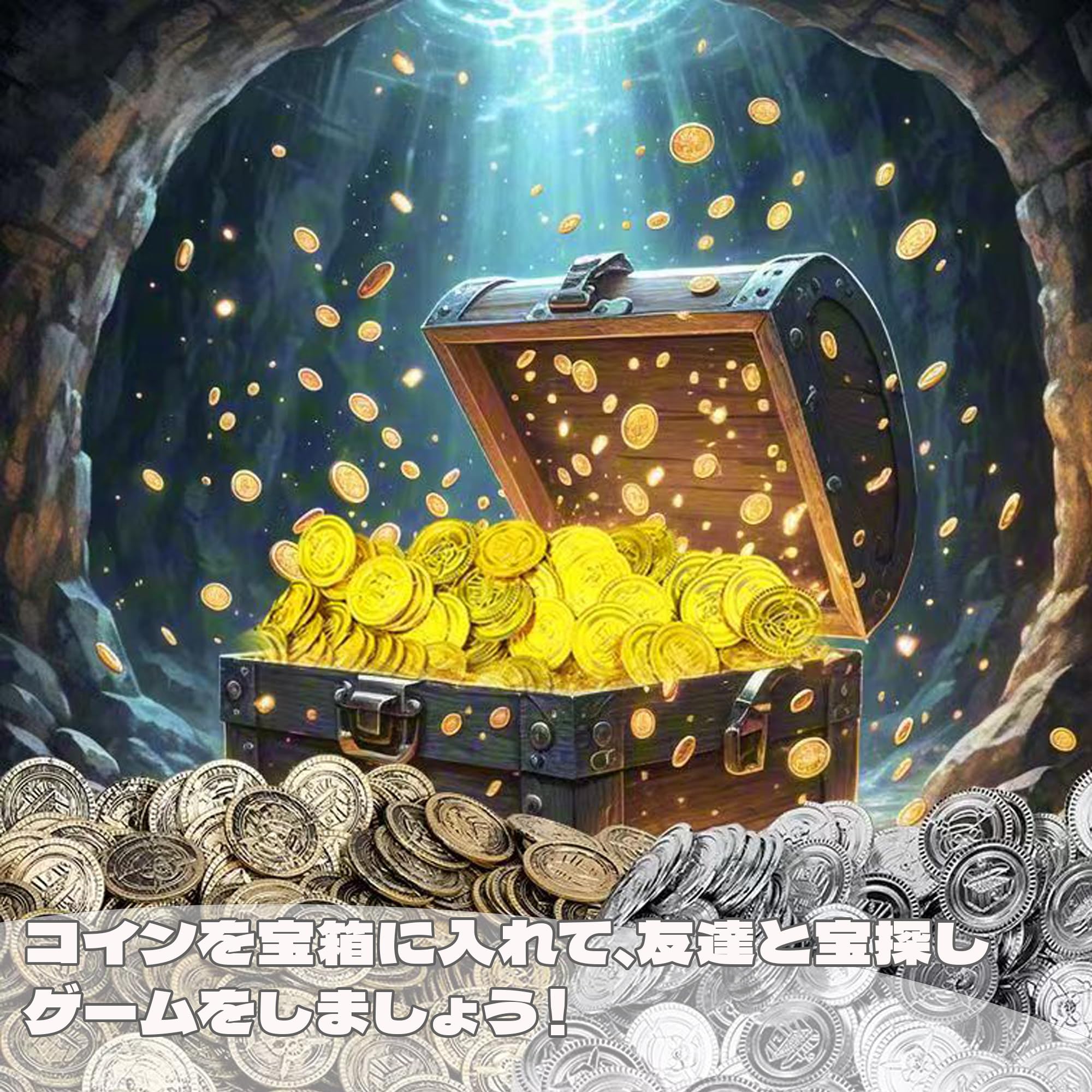 Amazon.co.jp: QEZEZA 海賊ゲーム ゴールドコイン 10個 小さな海賊バッグ おもちゃ 金貨 ボードゲーム パイレーツ チップ  コイン コスプレ 舞台道具 ハロウィン小道具 （金色+ペンダント1個） : おもちゃ