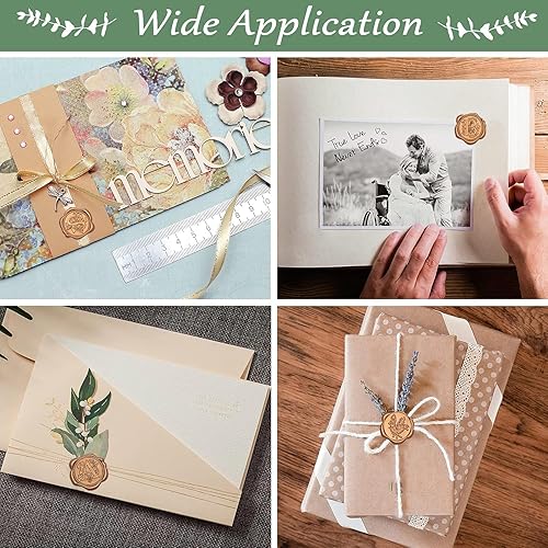 Miniatura 5 de Adhesivos de sellado de cera, autoadhesivos, para sello de cera de letras, invitaciones de boda, decoración de embalaje, ideas de regalo de Navidad