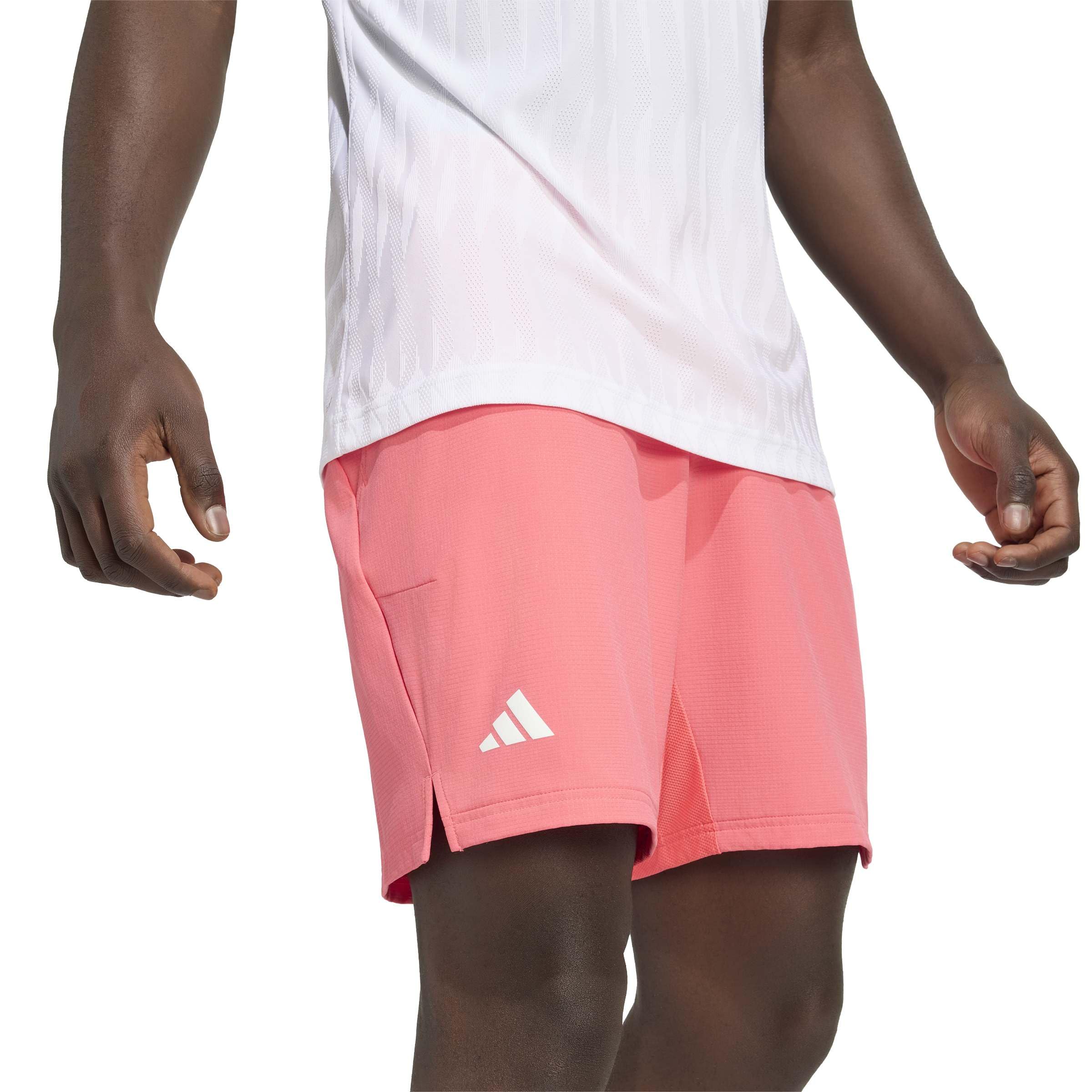 adidas Homme Tennis Climacool Ergo Shorts, Pure Turbo, XL 7 inch