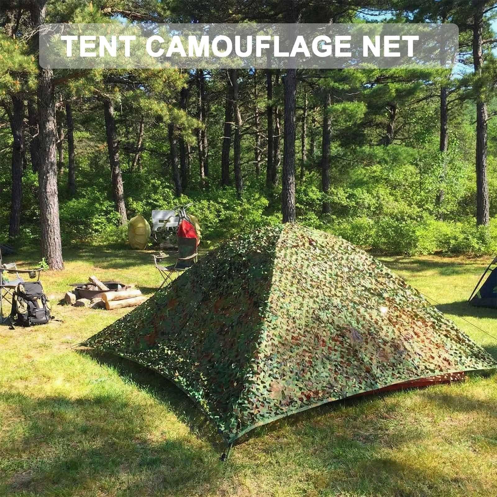 Genérico Red de Camuflaje para Caza 3x5m, Tela Oxford Militar para Escondite de Tiro, Observación de Aves, Equipo Táctico de Camping, Red Resistente Woodland para Bosque Sombra