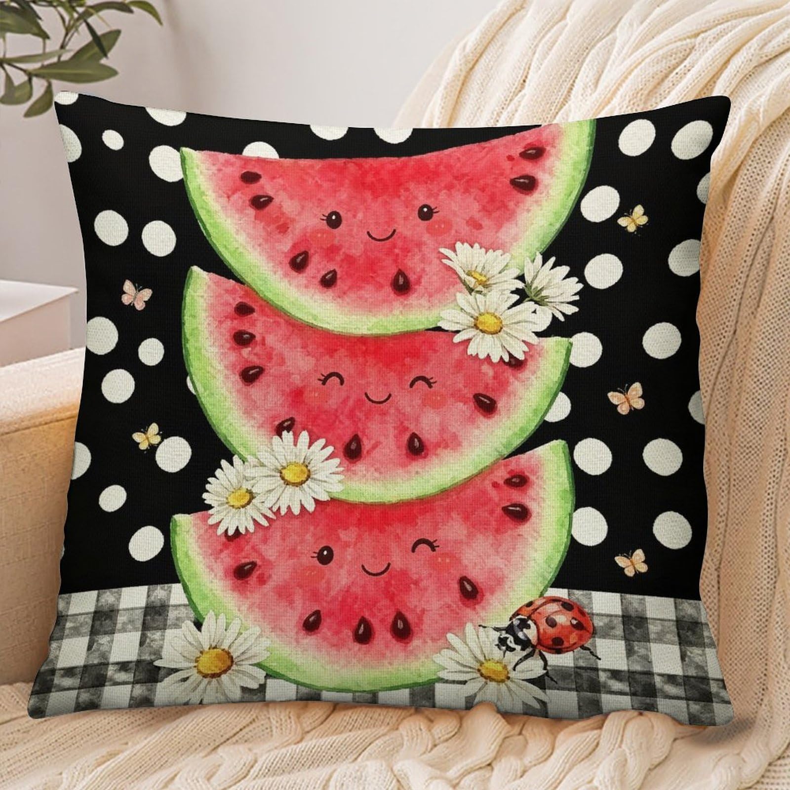 Fekiloot Style Watermelons Pillowcase Pillow Sham Pillow Case