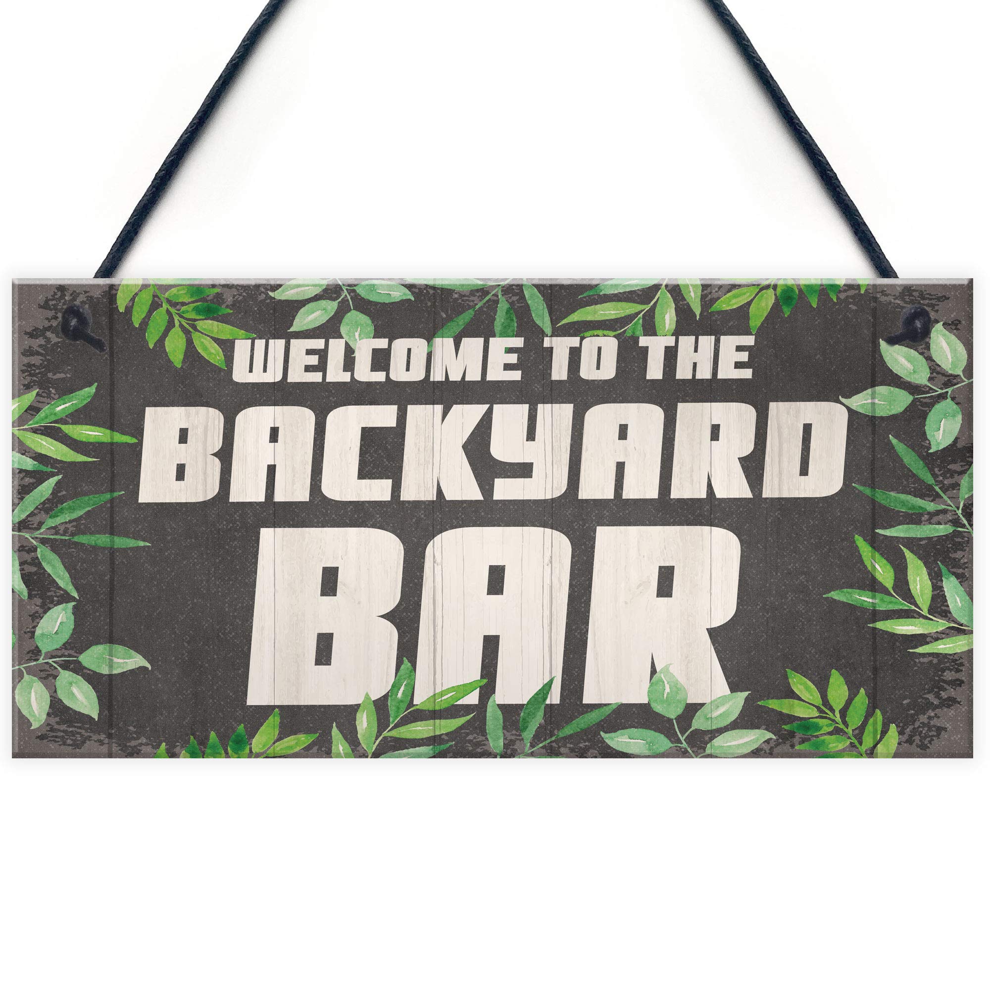 Red Ocean Novelty Backyard Bar Hanging Signs And Plaques Garden Decor Signs Hom Decor Accessories
