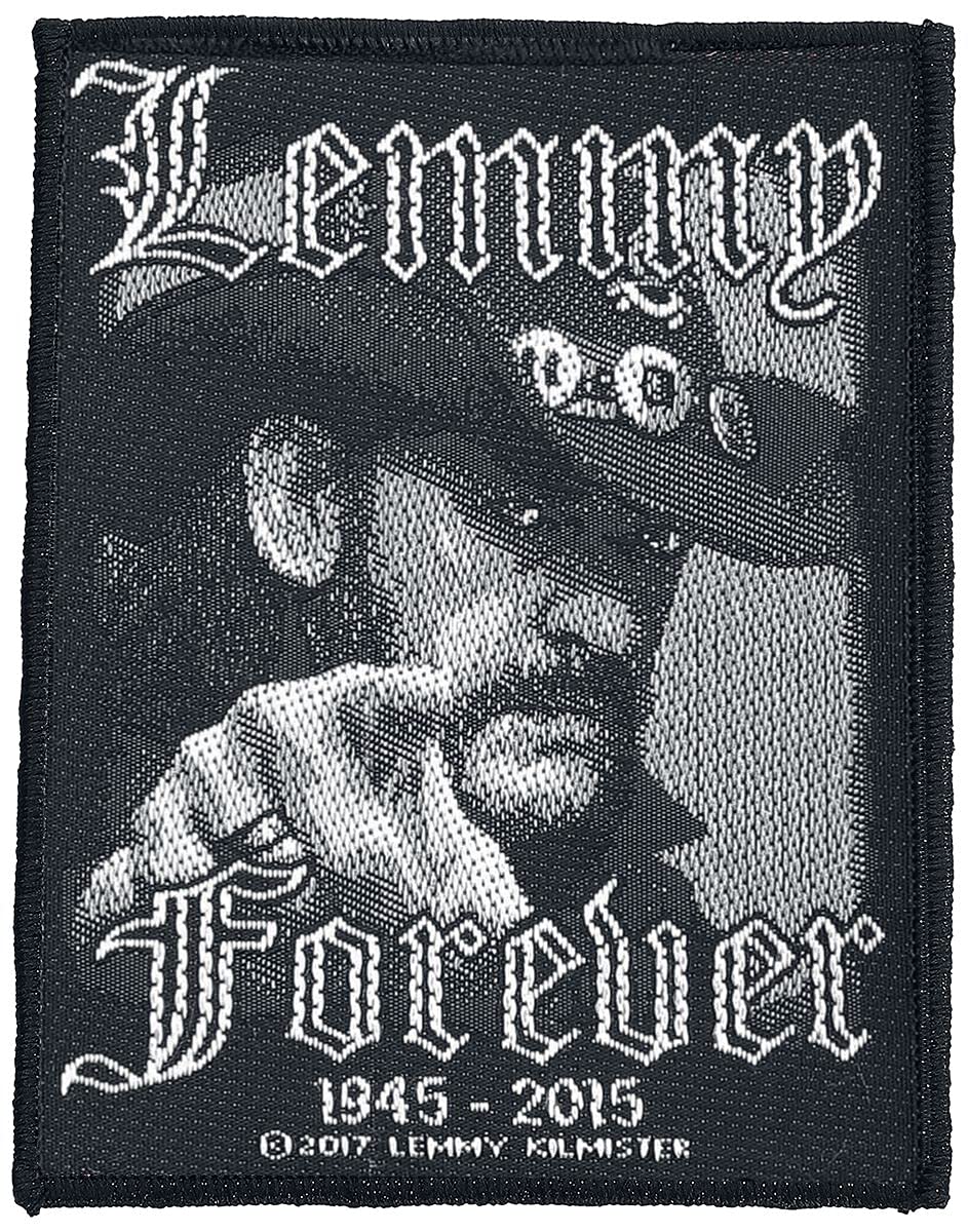 Motörhead Black Motorhead Lemmy Forever Patch 8X10cm