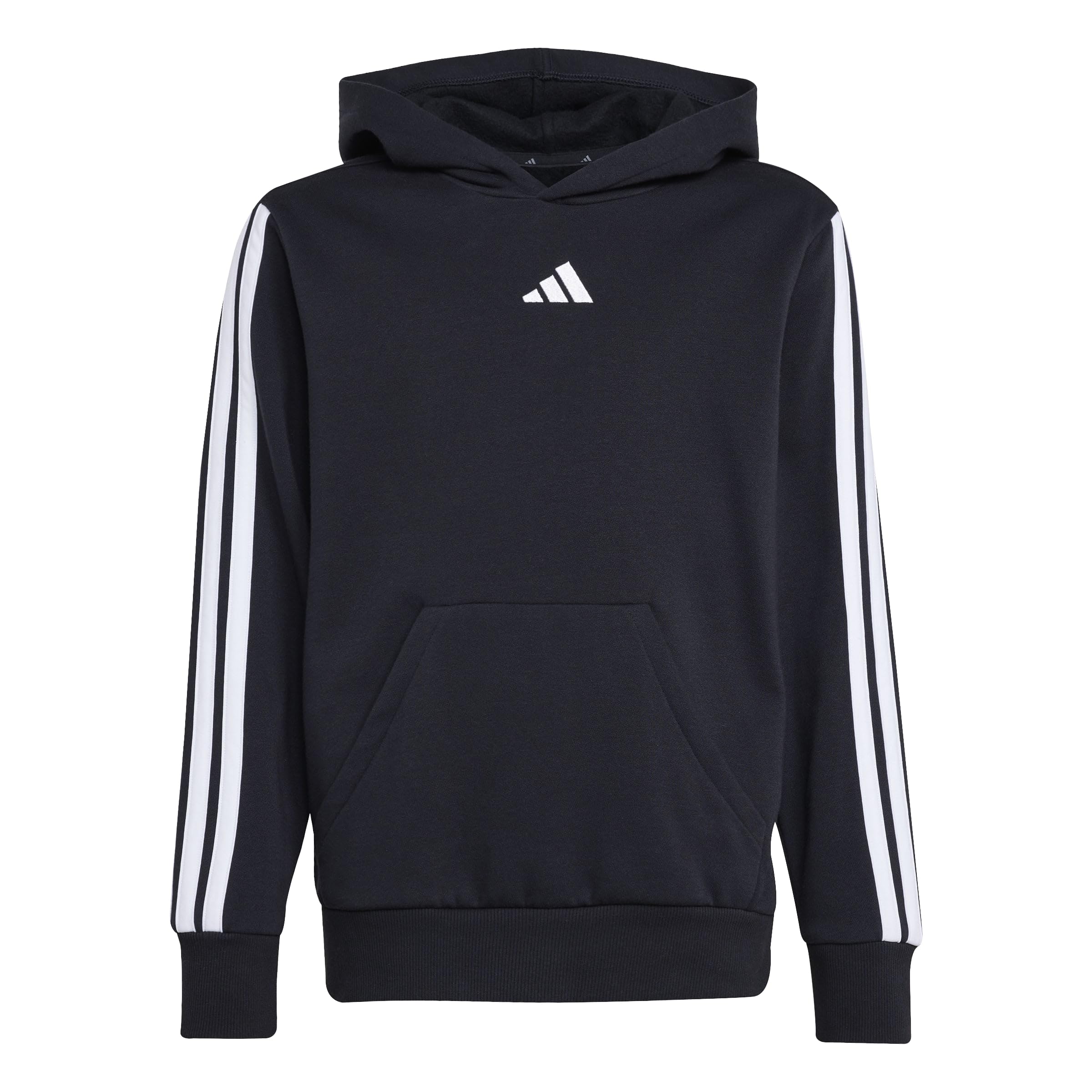 Adidas Sportswear Junior Unisex Essentials Three Stripe Hoodie- Black
