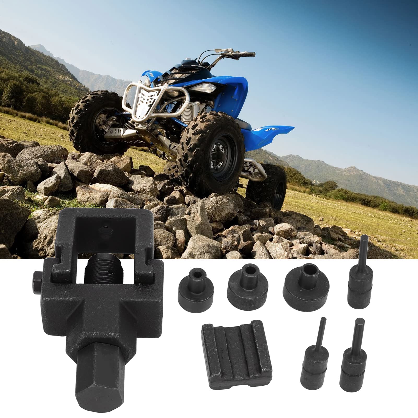 Motorrad Kettentrenner Set, 8 Stück Motorradketten Kettenunterbrecher Nietwerkzeug, Reparatursatz Ketten Trennwerkzeug Entferner Kettentrenner Werkzeugsatz für 520 525 530 532 Antriebsketten