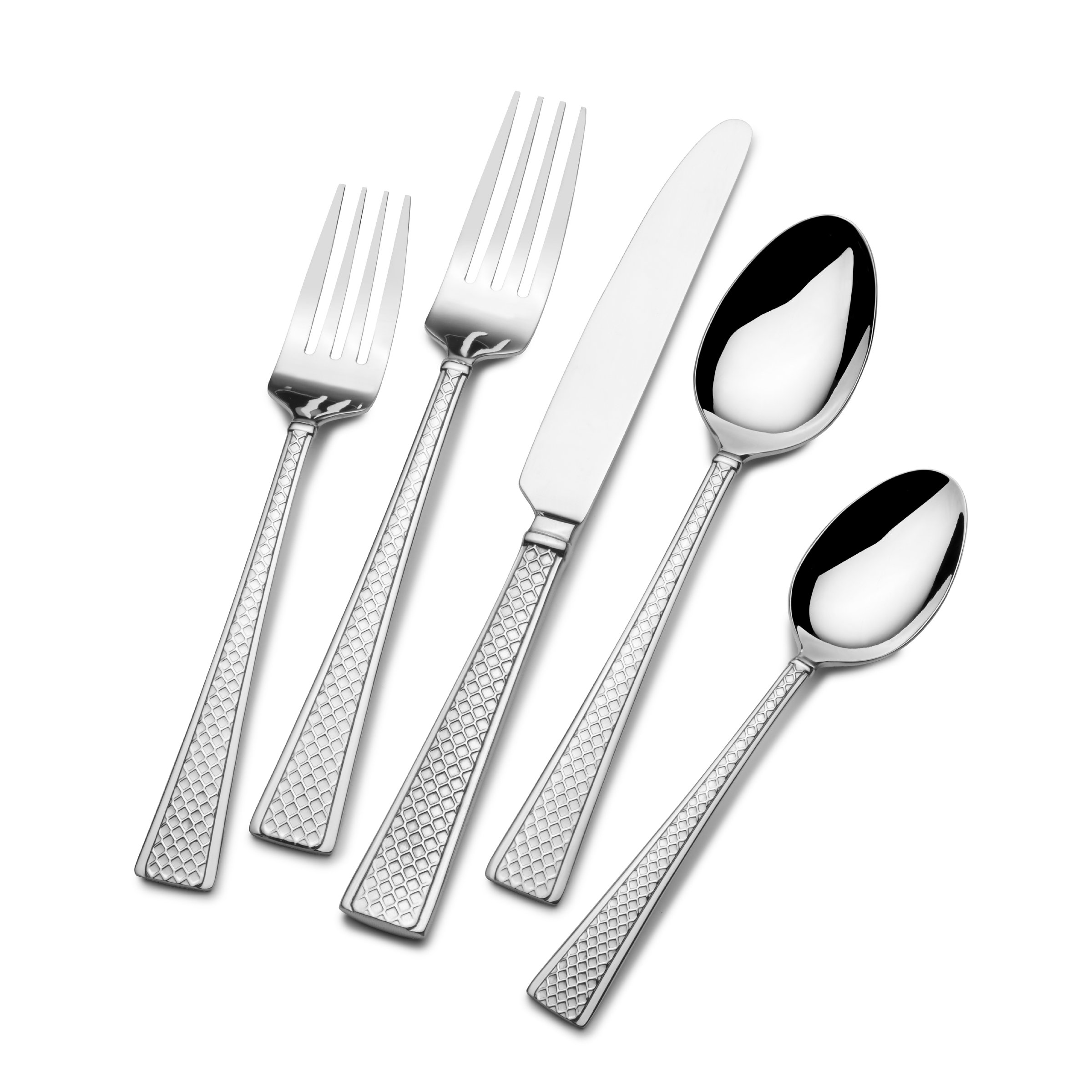 Gourmet Basics by Mikasa 5148975 Tropical 20-Piece Stainless Steel Flaware Set, Service for 4