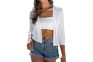 Lightweight Cropped Summer Cardigan for Women