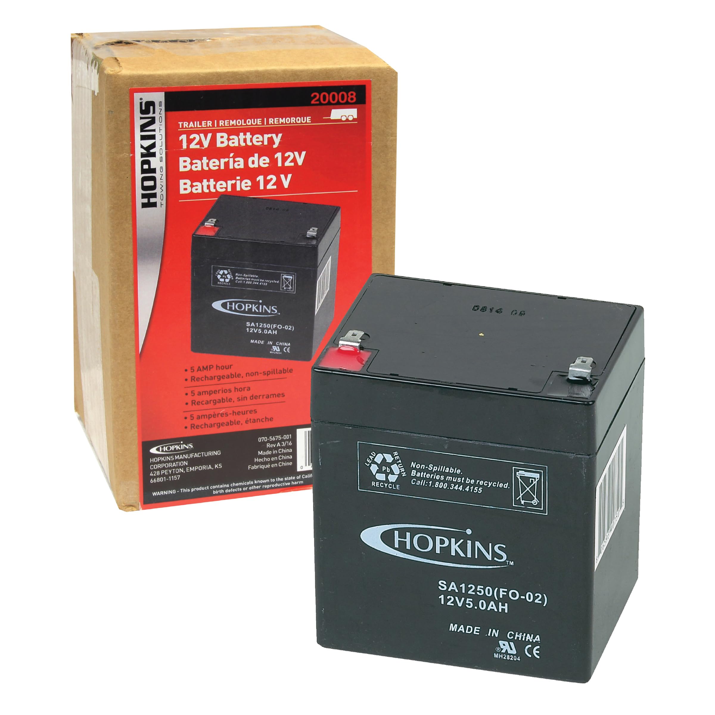 Amazon.com: Hopkins Towing Solutions 20008 12 Volt Rechargable