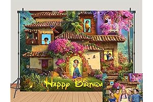 5x3FT Decoracion de Encanto para Cumpleaños - Telón de Fondo de Cumpleaños...