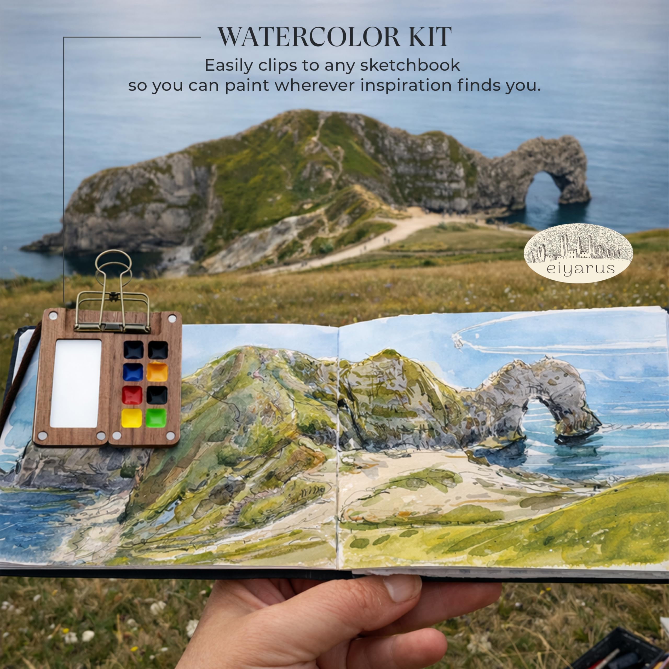 Mini Watercolor Travel Set - 12 Colors -2