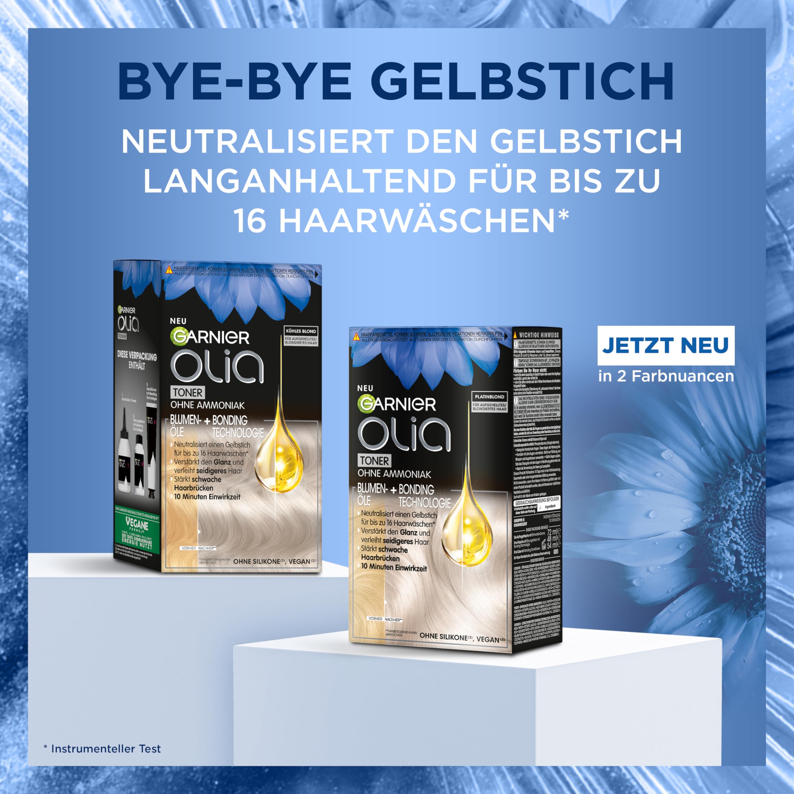 Olia Toner 9.1 chłodny blond, intensywny odcień przeciw żółknięciu włosów, do pasemek, balejażu i ombré, wegańska formuła bez amoniaku, zapewnia promienny połysk