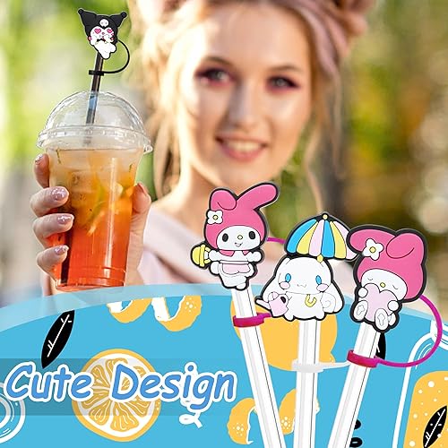 Miniatura 3 de 15 tapas de paja de gato para copa Stanley, lindo adorno de popote de silicona para vaso Stanley de 30 y 40 onzas con asa, fundas reutilizables de