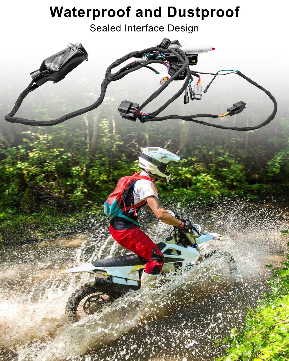 Full Main Wire Wiring Harness Assy Fit for Surron Sur Ron LBX Light Bee X/S, Motorcycle Wrie Harness Assy