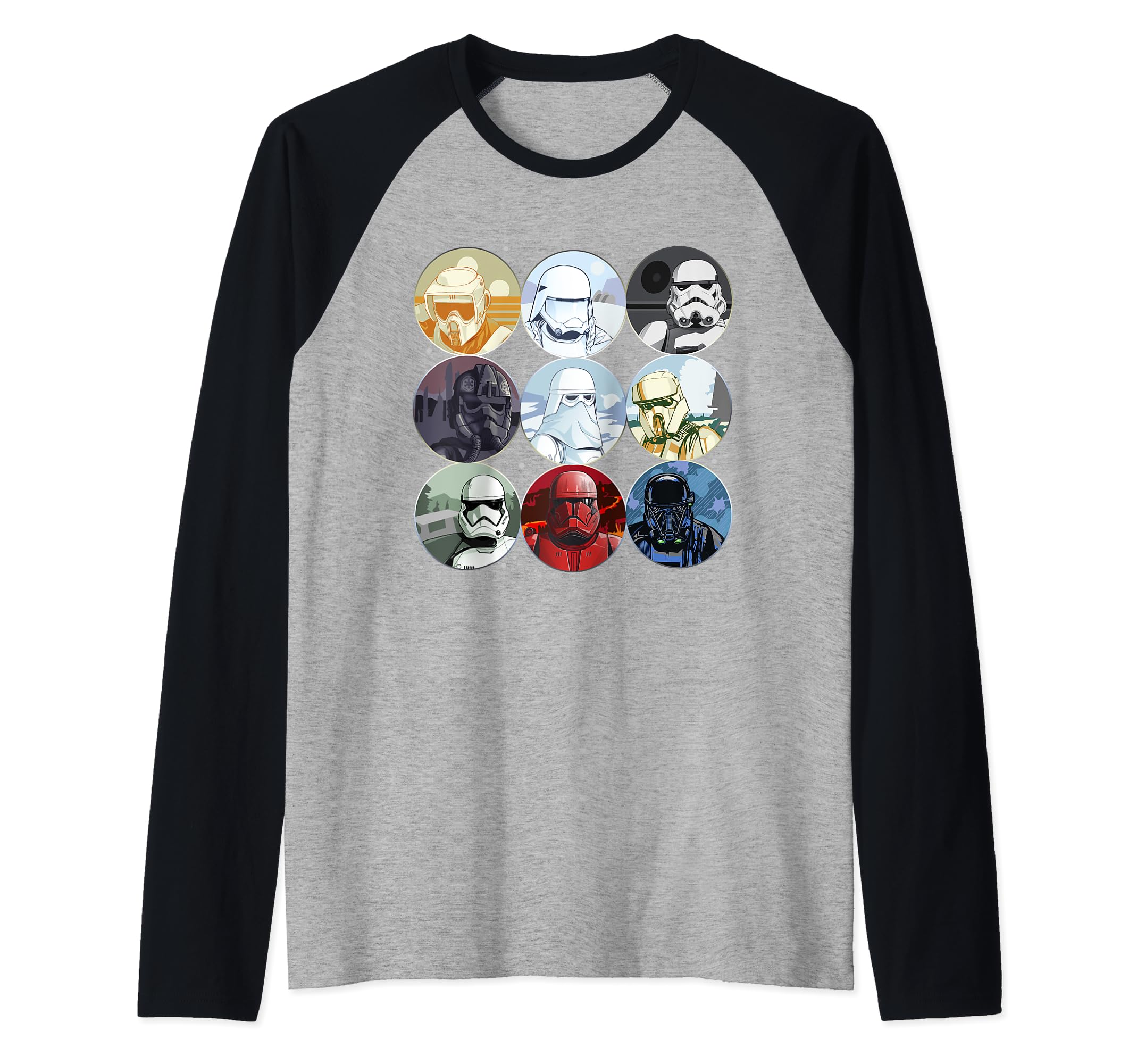 T-shirt Star Wars Trooper Planets style baseball pour les sorties ciné