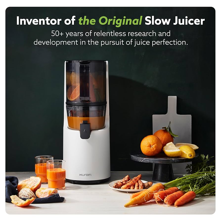 Hurom Slow Juicer ホワイト　H-200 Hurom-H200-Easy-Clean-Slow-