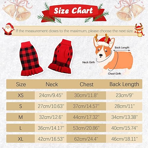 Miniatura 3 de QBLEEV Suéteres para perros pequeños, suéter para perro, suéter para cachorros, suéteres de Navidad para perro, suéteres cálidos de invierno de