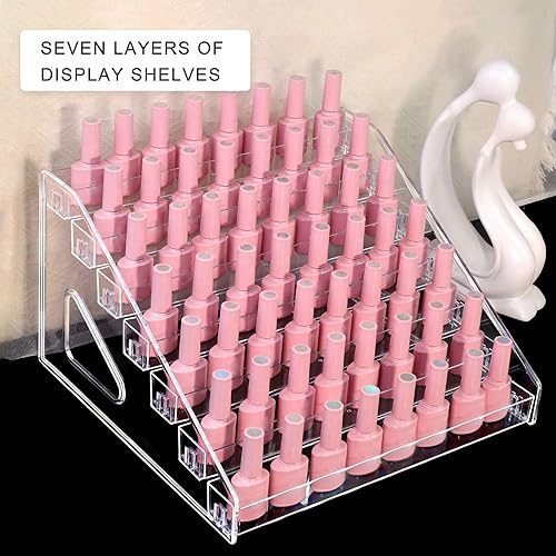 Miniatura 6 de Acrylic Nails Polished Organized Rack 567 Layers Display Stand For Essential Oils Storage Shelf Cosmetic Holder Acrylic Nail Polished Rack