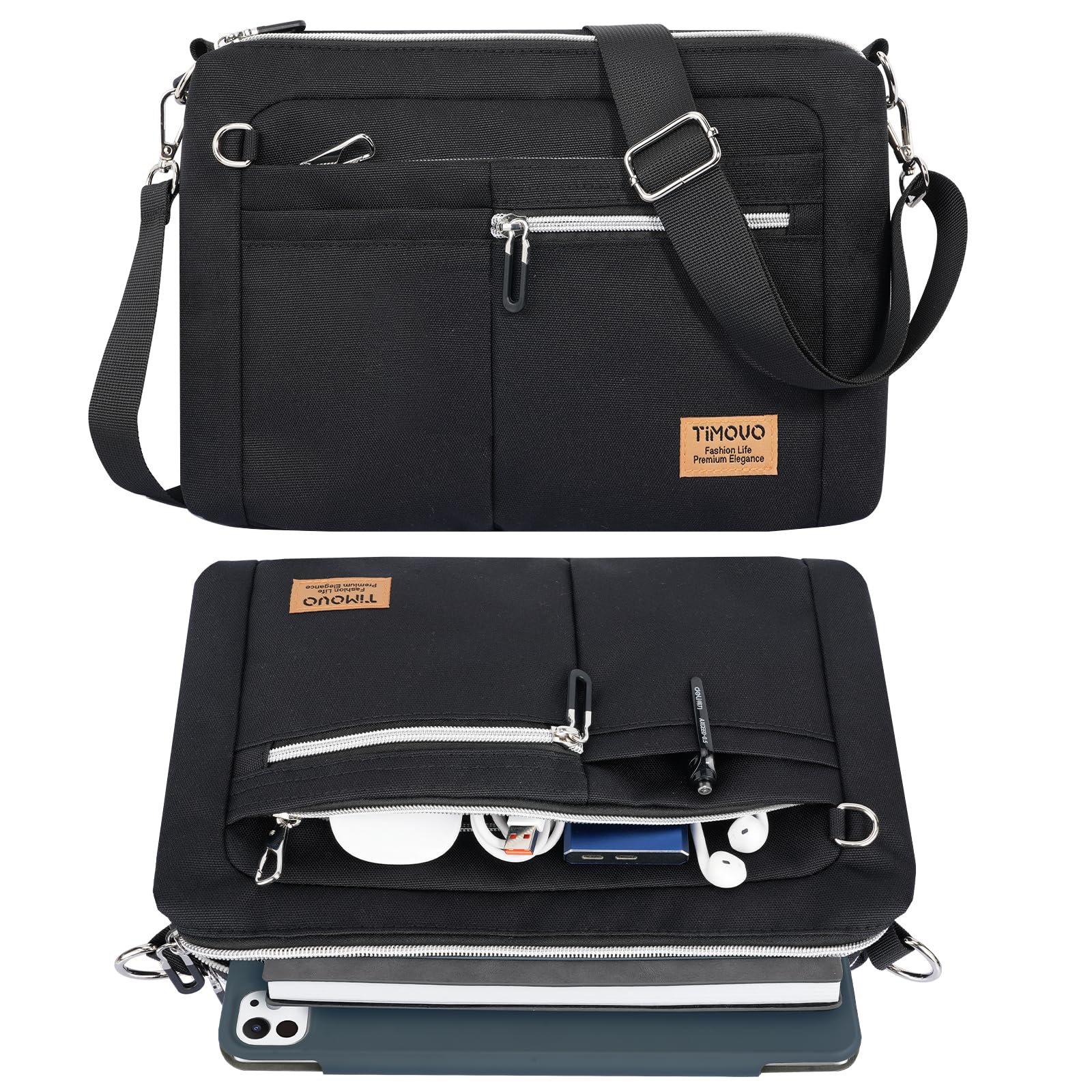 TiMOVO Tablett-Tasche/Laptoptasche für iPad/MacBook Neo 13 Zoll, Anti-Diebstahl Design & Schulterriemen