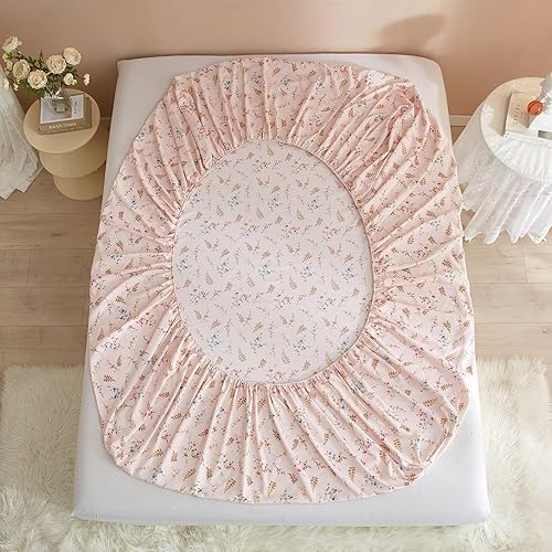 Miniatura 4 de BuLuTu Juego de sábanas de tamaño King con bolsillo profundo, sábanas de calabaza 100% microfibra lavada, juego de sábanas y fundas de almohada de 4