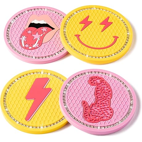 Preppy Car Cup Coasters: Style and Protection for Your Ride