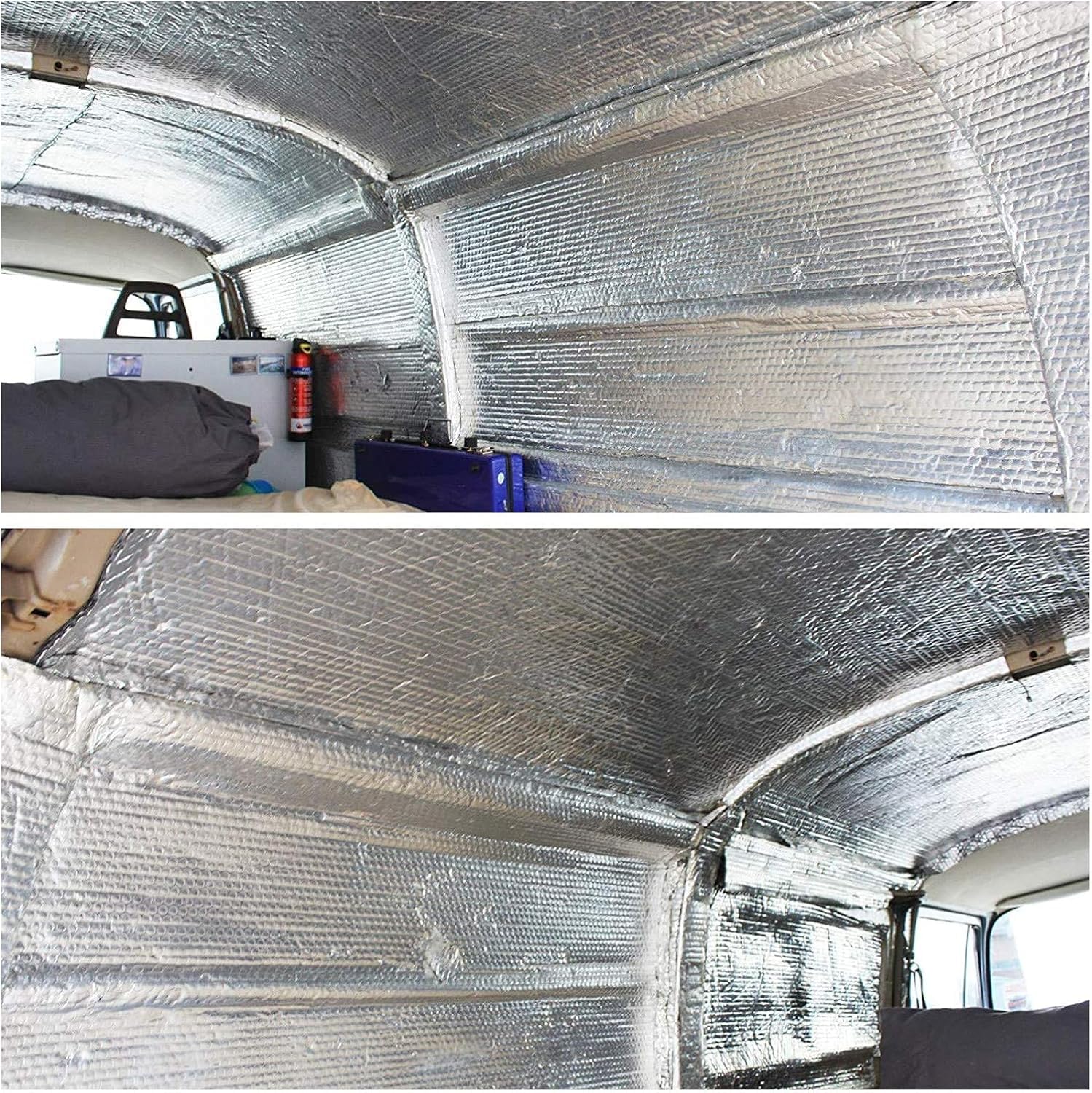 Aislamiento térmico Reflectante Autoadhesivo de Aluminio con Burbujas, Barrera Radiante para áticos, desvanes, Suelos, cobertizos, caravanas, Barcos e invernaderos. (1x9m)