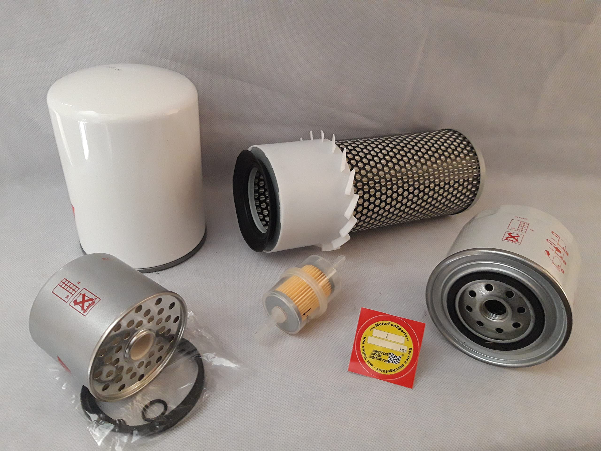 Juego de filtros (grande) compatible con filtros de aceite FAI 350, filtro de aire, filtro de combustible, filtro hidráulico