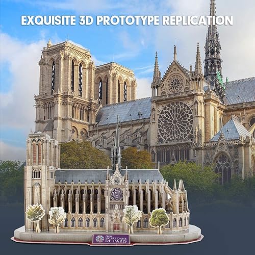 Miniatura 2 de Rompecabezas 3D para adultos National Geographic Notre Dame de París rompecabezas 3D para niños de 8 a 10 años 12 a 14 años artes y manualidades
